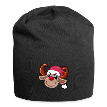 Rennais Rudolf nez rouge Noël - Bonnet en jersey - noir - Devant