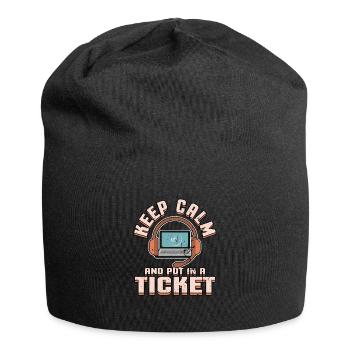 Tech support - Jersey-Beanie - Schwarz - Vorne