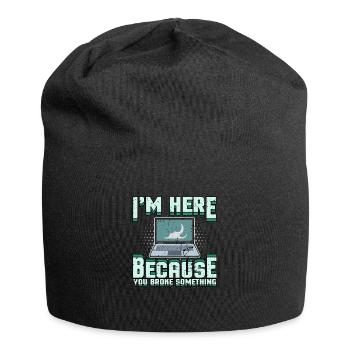Informatiker - Jersey-Beanie - Schwarz - Vorne