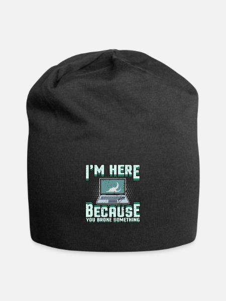 computer scientist - Jersey Beanie - black