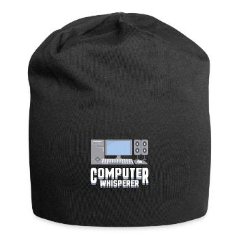 Computer Whisper Computer Scientist Student - Jersey Beanie - black - Front