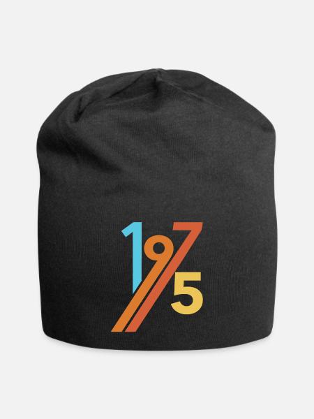 1975 - Jersey-Beanie - Schwarz