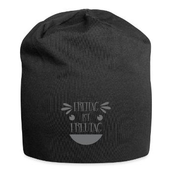 Freitag - Jersey-Beanie - Schwarz - Vorne