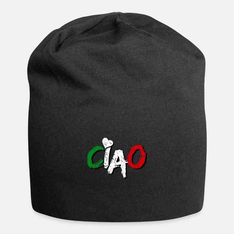 Italy - Jersey Beanie - black