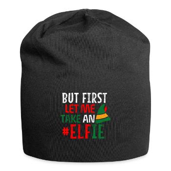 Elf Elfie pun - Jersey Beanie - black - Front