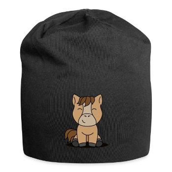 Horse Gift Horse Gift Idea - Jersey Beanie - black - Front