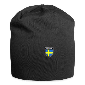 Schweden - Jersey-Beanie - Schwarz - Vorne