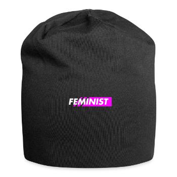 feminist - Jersey-Beanie - Schwarz - Vorne