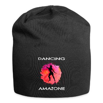 Dancing Amazone power woman Amazone fighter - Jersey Beanie - black - Front