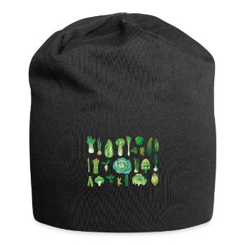 All Kinds Of Green Vegetables - Jersey Beanie - black - Front