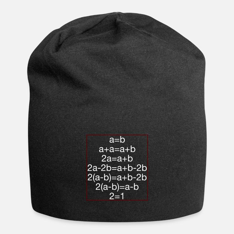 MATHEMATIKER - Jersey-Beanie - Schwarz