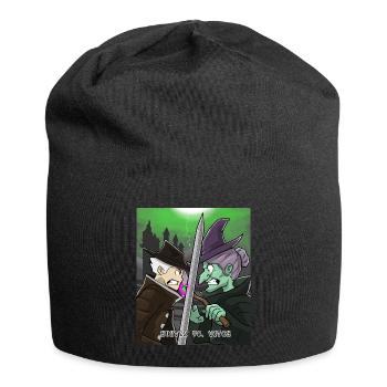 Hunter Vs. Witch witch halloween monster scary - Jersey Beanie - black - Front