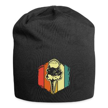 Eis - Jersey-Beanie - Schwarz - Vorne