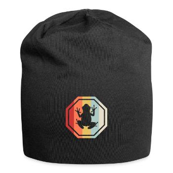 Frog frogs toad - Jersey Beanie - black - Front