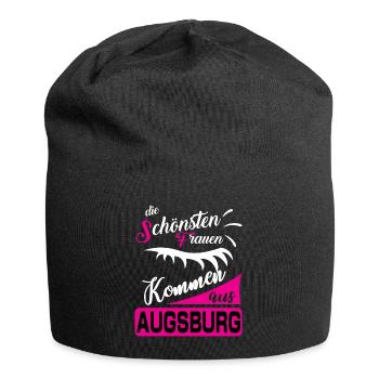 Augsburg - Jersey-Beanie - Schwarz - Vorne