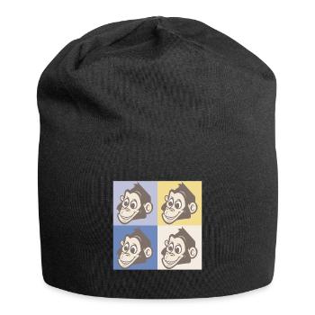 Pop Art Monkey - Bonnet en jersey - noir - Devant