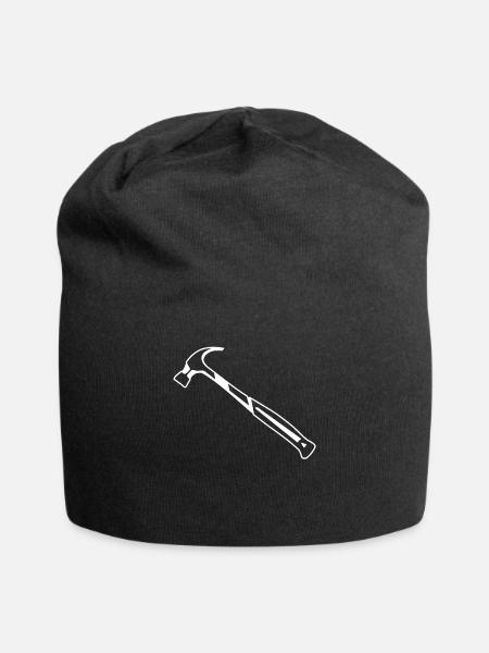 Hammer - Jersey-Beanie - Schwarz