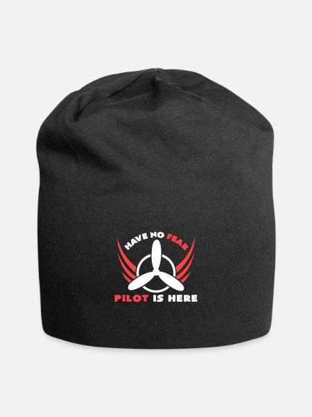 Pilot - Jersey-Beanie - Schwarz