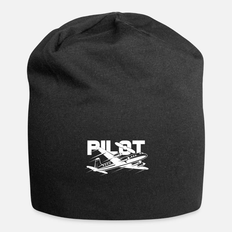 Pilote d'avion - Bonnet en jersey - noir