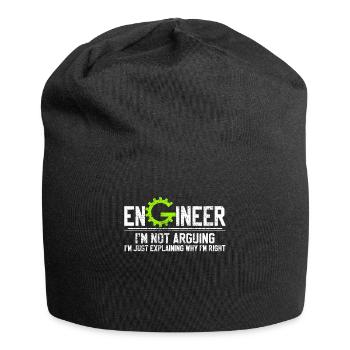 Vintage Ingenieur Shirt - Jersey-Beanie - Schwarz - Vorne