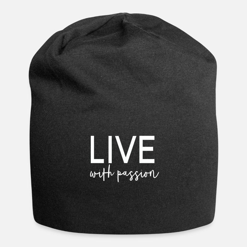 Lustige Sprüche Geschenkidee - Jersey-Beanie - Schwarz
