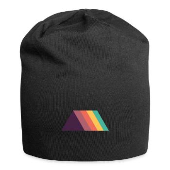 Triangles de formes géométriques - Bonnet en jersey - noir - Devant