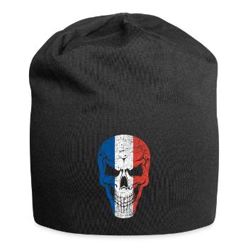 Crâne france - Bonnet en jersey - noir - Devant