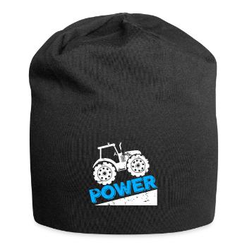 Traktor Kraft Geschenk Kindergarten Kinder - Jersey-Beanie - Schwarz - Vorne