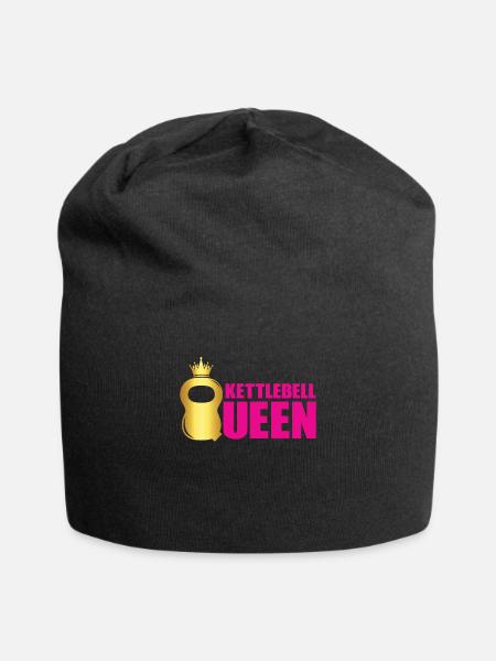 Kettlebell Queen Swing Fitness Gym Training - Jersey Beanie - black