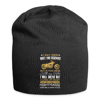 Mess with my Bike Motorrad Motorradfahrer Geschenk - Jersey-Beanie - Schwarz - Vorne