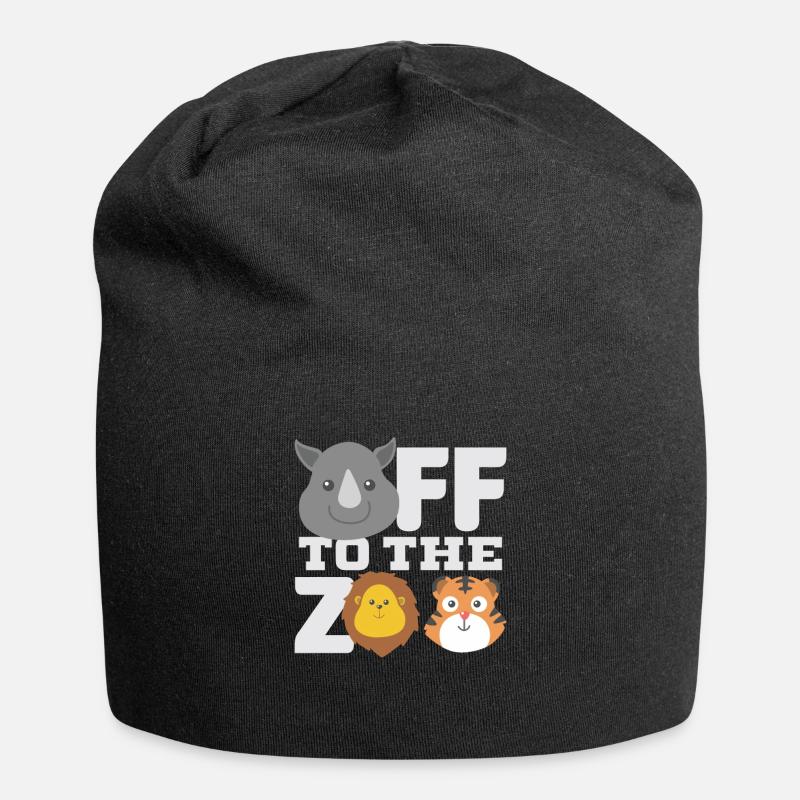 Zoo - Jersey-Beanie - Schwarz