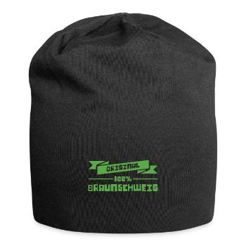 Braunschweig - Jersey-Beanie - Schwarz - Vorne