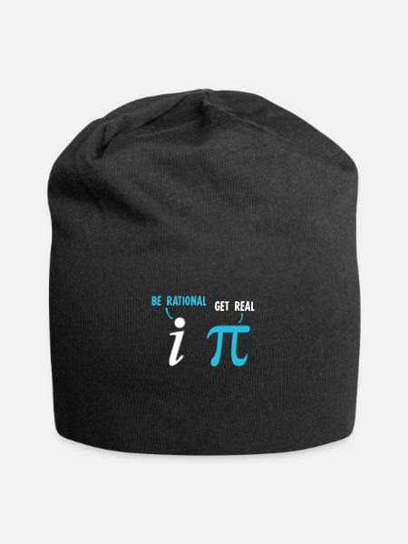 Seien Sie rational und erhalten Sie wirklich lustige mathematische Witzstatistiken - Jersey-Beanie - Schwarz
