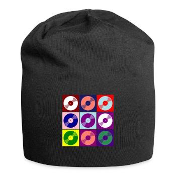 vinyl - Jersey Beanie - black - Front