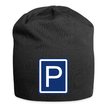 Parking Car Parking garage Parking bay Road sign - Jersey Beanie - black - Front