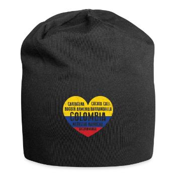 Cali Medellin Geschenk Bogota Kolumbien Backpacker - Jersey-Beanie - Schwarz - Vorne