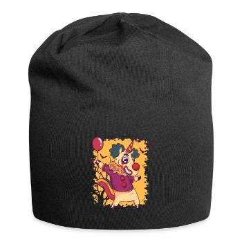 Clown licorne, halloween, licorne - Bonnet en jersey - noir - Devant