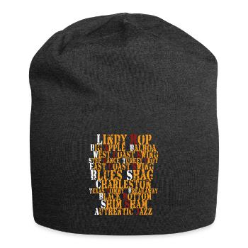 Swing dance - Lindy hop, Balboa, Blues, Charleston - Jersey-Beanie - Anthrazit - Vorne