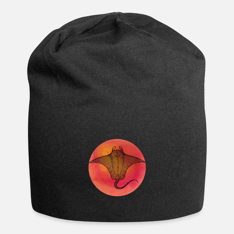Rochen Manta Rochen Roche Zitterrochent T Shirt - Jersey-Beanie - Schwarz