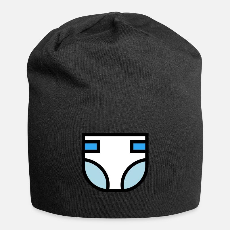 Windel Super süße Geschenkidee - Jersey-Beanie - Schwarz