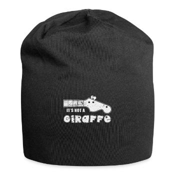 Guitare girafe - Bonnet en jersey - noir - Devant