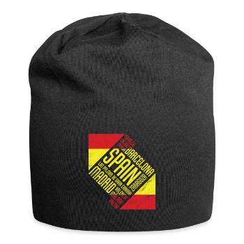 Gift Spain Madrid Barcelona Holiday Malaga - Jersey Beanie - black - Front