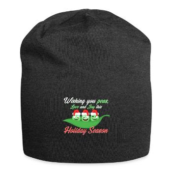 Weihnachten Erbsen - Jersey-Beanie - Anthrazit - Vorne
