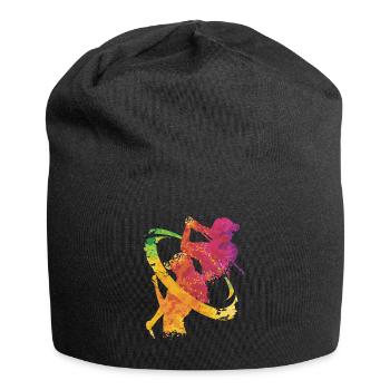 Balle de golf silhouette club golf golf - Bonnet en jersey - noir - Devant