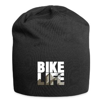 Fahrrad Leben Geschenk Weihnachten Kinder - Jersey-Beanie - Schwarz - Vorne