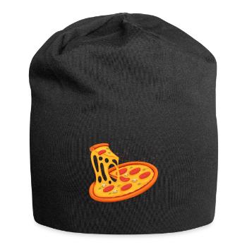 Pizza - Jersey-Beanie - Schwarz - Vorne