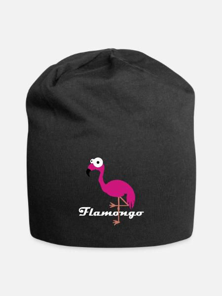 Flamongo - Jersey-Beanie - Schwarz