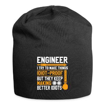 Ingenieur - Jersey-Beanie - Schwarz - Vorne
