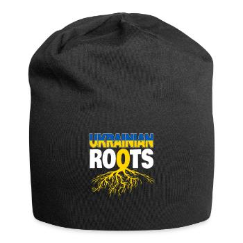 Roots Ukraine nation Crimea Ukrainians gift - Jersey Beanie - black - Front