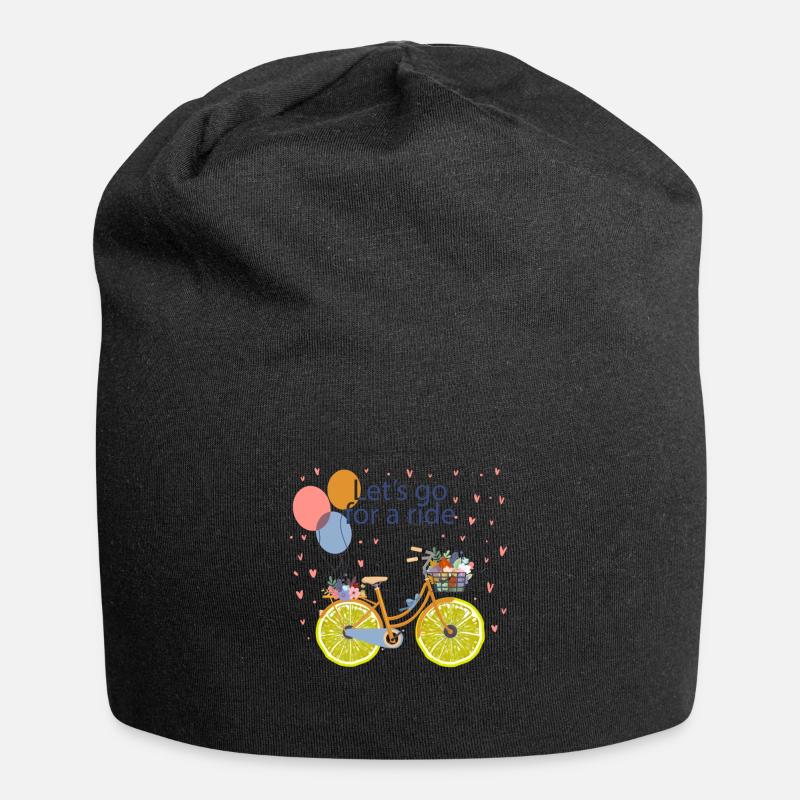 Let's Go Bicycle - Édition limitée - Bonnet en jersey - noir